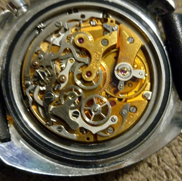 Vintage 70's Baylor GMT Pepsi watch - Picture 5 of 6